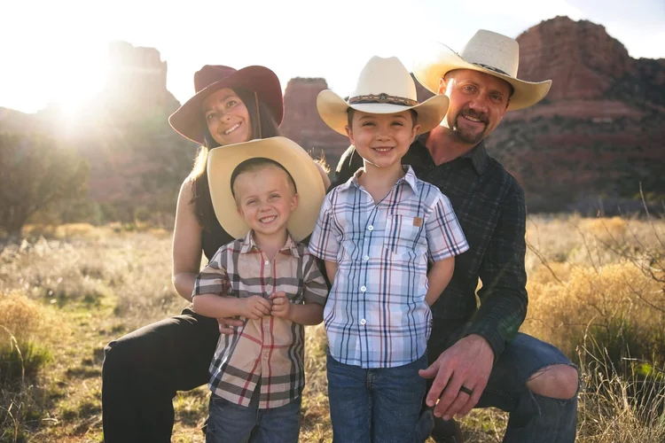 Barry Goers, Co-founder & Owner of Alta Roofing, with his family