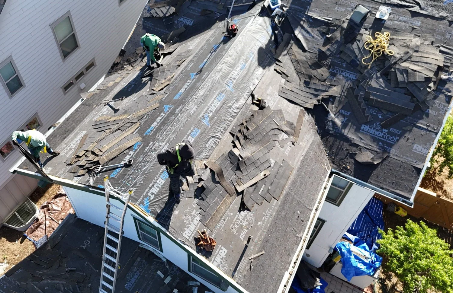 Alta crew installing new shingles
