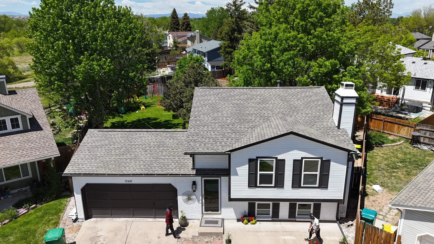 Suburban Colorado home after restoration